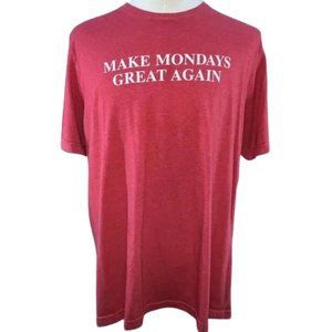 Gas Monkey Garage Make Mondays Great Again Heather Red Fast N' Loud Crew T-Shirt